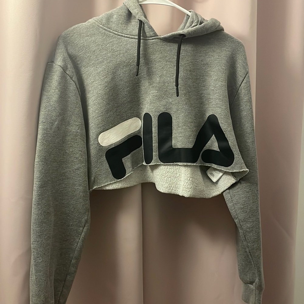 Fila cropped hoodie.